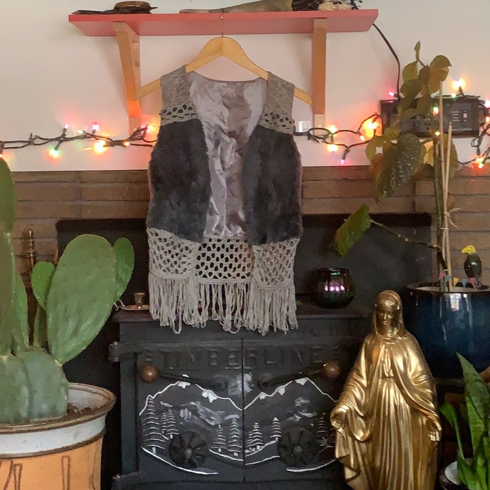BKE boho vest